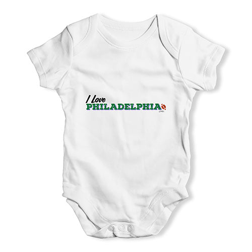 I Love Philadelphia American Football Baby Unisex Baby Grow Bodysuit