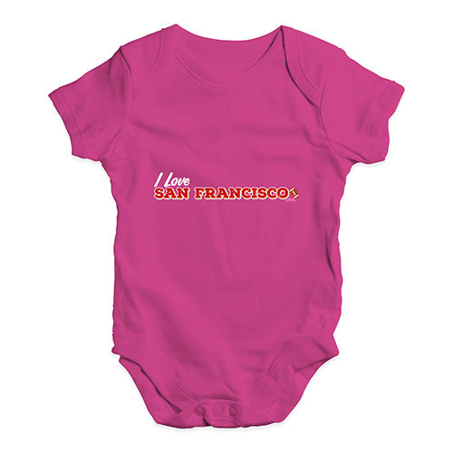 I Love San Francisco American Football Baby Unisex Baby Grow Bodysuit