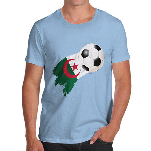 Algeria Football Flag Paint Splat Men's T-Shirt