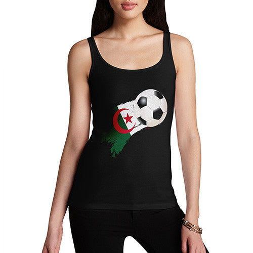 Algeria Football Flag Paint Splat Women's Tank Top