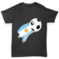 Argentina Football Flag Paint Splat Boy's T-Shirt