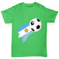 Argentina Football Flag Paint Splat Boy's T-Shirt