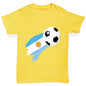 Argentina Football Flag Paint Splat Boy's T-Shirt