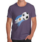 Argentina Football Flag Paint Splat Men's T-Shirt