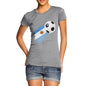 Argentina Football Flag Paint Splat Women's T-Shirt 