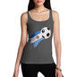 Argentina Football Flag Paint Splat Women's Tank Top