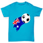 Australia Football Flag Paint Splat Boy's T-Shirt