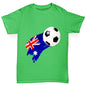 Australia Football Flag Paint Splat Boy's T-Shirt