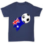 Australia Football Flag Paint Splat Boy's T-Shirt