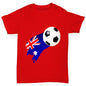 Australia Football Flag Paint Splat Boy's T-Shirt