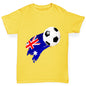 Australia Football Flag Paint Splat Boy's T-Shirt