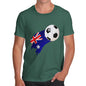 Australia Football Flag Paint Splat Men's T-Shirt