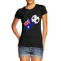 Australia Football Flag Paint Splat Women's T-Shirt 