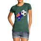 Australia Football Flag Paint Splat Women's T-Shirt 