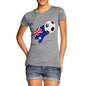 Australia Football Flag Paint Splat Women's T-Shirt 