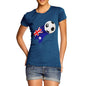 Australia Football Flag Paint Splat Women's T-Shirt 