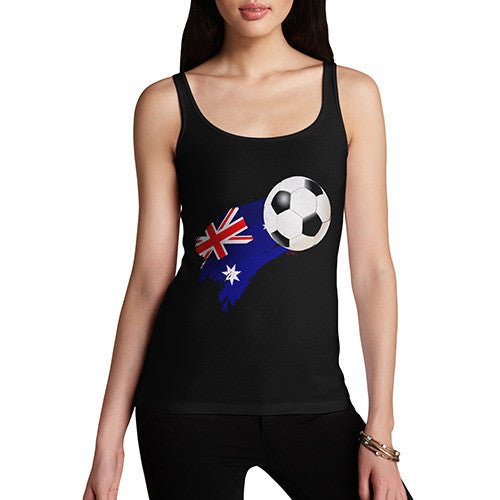 Australia Football Flag Paint Splat Women's Tank Top