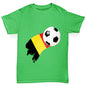 Belgium Football Flag Paint Splat Boy's T-Shirt