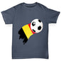 Belgium Football Flag Paint Splat Boy's T-Shirt