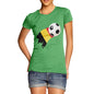 Belgium Football Flag Paint Splat Women's T-Shirt 