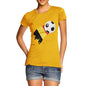 Belgium Football Flag Paint Splat Women's T-Shirt 