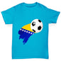 Bosnia And Herzegovina Football Flag Paint Splat Boy's T-Shirt