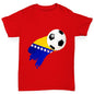 Bosnia And Herzegovina Football Flag Paint Splat Boy's T-Shirt