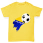 Bosnia And Herzegovina Football Flag Paint Splat Boy's T-Shirt