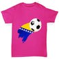 Bosnia And Herzegovina Football Flag Paint Splat Girl's T-Shirt 