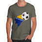 Bosnia And Herzegovina Football Flag Paint Splat Men's T-Shirt