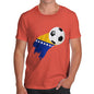 Bosnia And Herzegovina Football Flag Paint Splat Men's T-Shirt