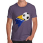 Bosnia And Herzegovina Football Flag Paint Splat Men's T-Shirt