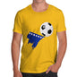 Bosnia And Herzegovina Football Flag Paint Splat Men's T-Shirt