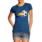 Bosnia And Herzegovina Football Flag Paint Splat Women's T-Shirt 