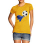 Bosnia And Herzegovina Football Flag Paint Splat Women's T-Shirt 