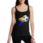 Bosnia And Herzegovina Football Flag Paint Splat Women's Tank Top