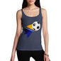 Bosnia And Herzegovina Football Flag Paint Splat Women's Tank Top