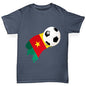 Cameroon Football Flag Paint Splat Boy's T-Shirt