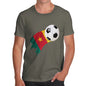 Cameroon Football Flag Paint Splat Men's T-Shirt