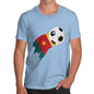 Cameroon Football Flag Paint Splat Men's T-Shirt