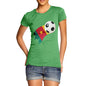 Cameroon Football Flag Paint Splat Women's T-Shirt 