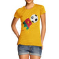 Cameroon Football Flag Paint Splat Women's T-Shirt 