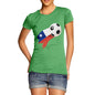 Chile Football Flag Paint Splat Women's T-Shirt 