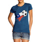 Chile Football Flag Paint Splat Women's T-Shirt 