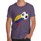 Colombia Football Flag Paint Splat Men's T-Shirt