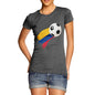 Colombia Football Flag Paint Splat Women's T-Shirt 