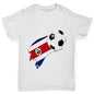 Costa Rica Football Flag Paint Splat Boy's T-Shirt