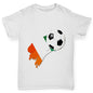 Ivory Coast Football Flag Paint Splat Boy's T-Shirt