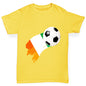 Ivory Coast Football Flag Paint Splat Boy's T-Shirt