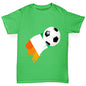 Ivory Coast Football Flag Paint Splat Girl's T-Shirt 